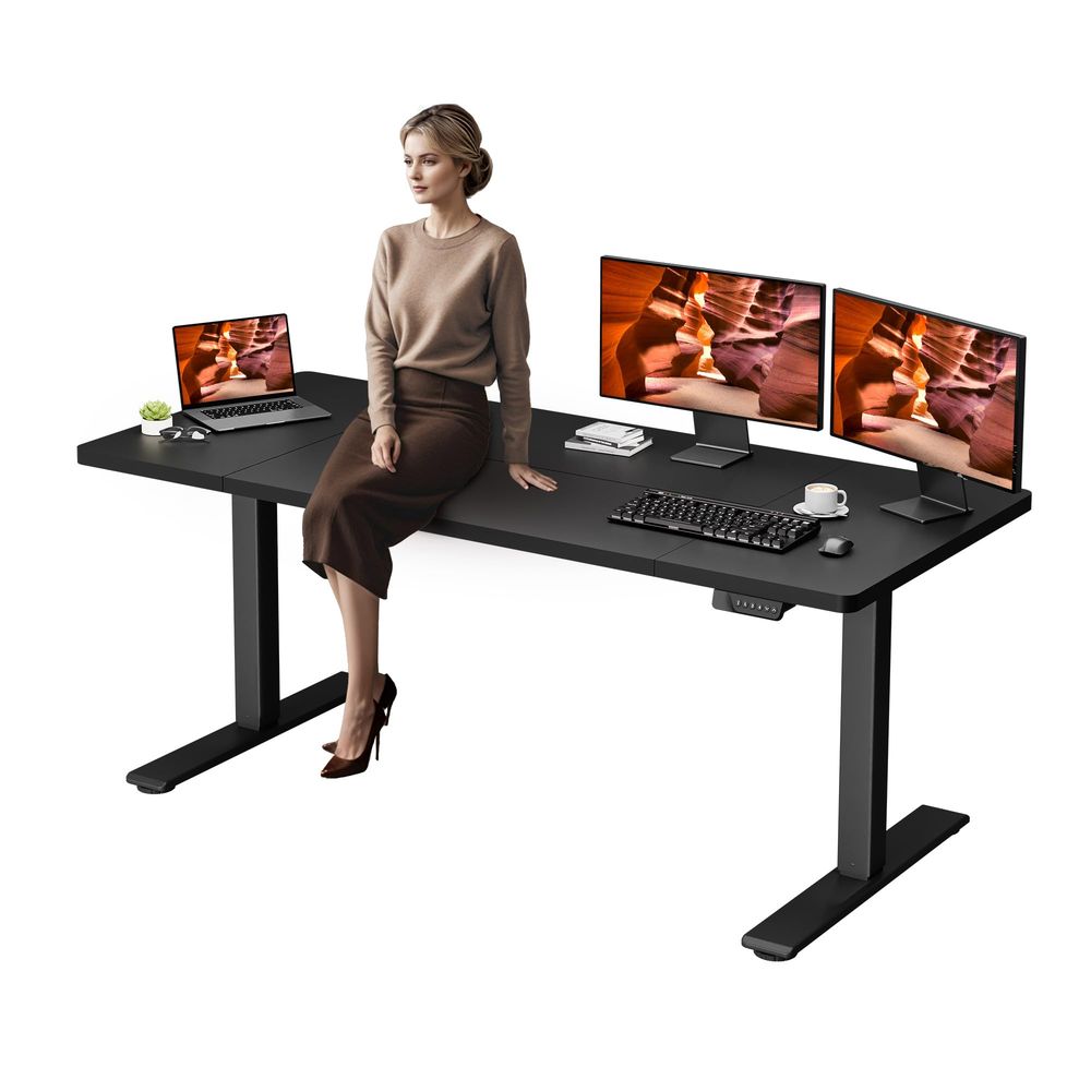 71 x 30 inch Electric Standing - L Shaped Desk Setup recensie en prijs