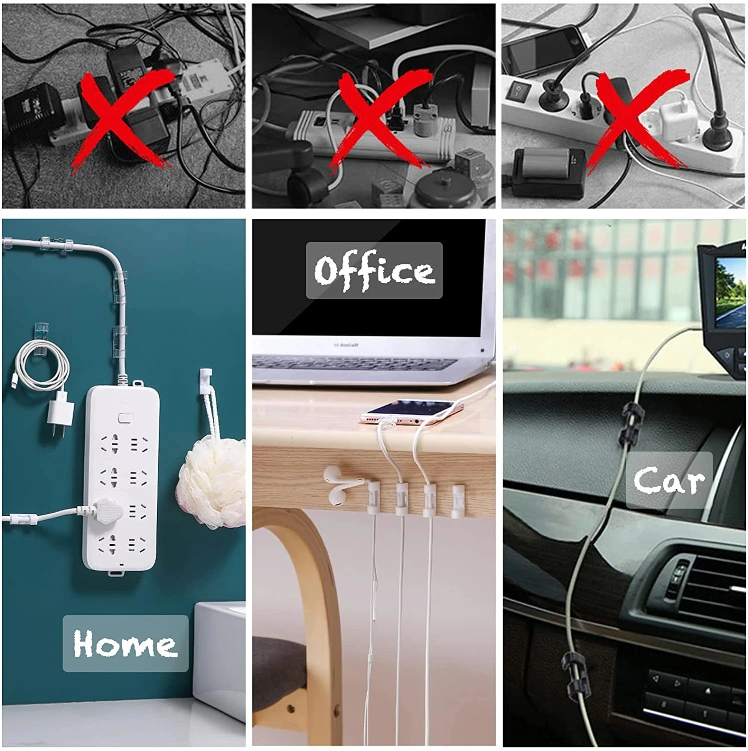 Cable Clips Organizer Drop Wir - Desk Setup Cable Management recensie en prijs