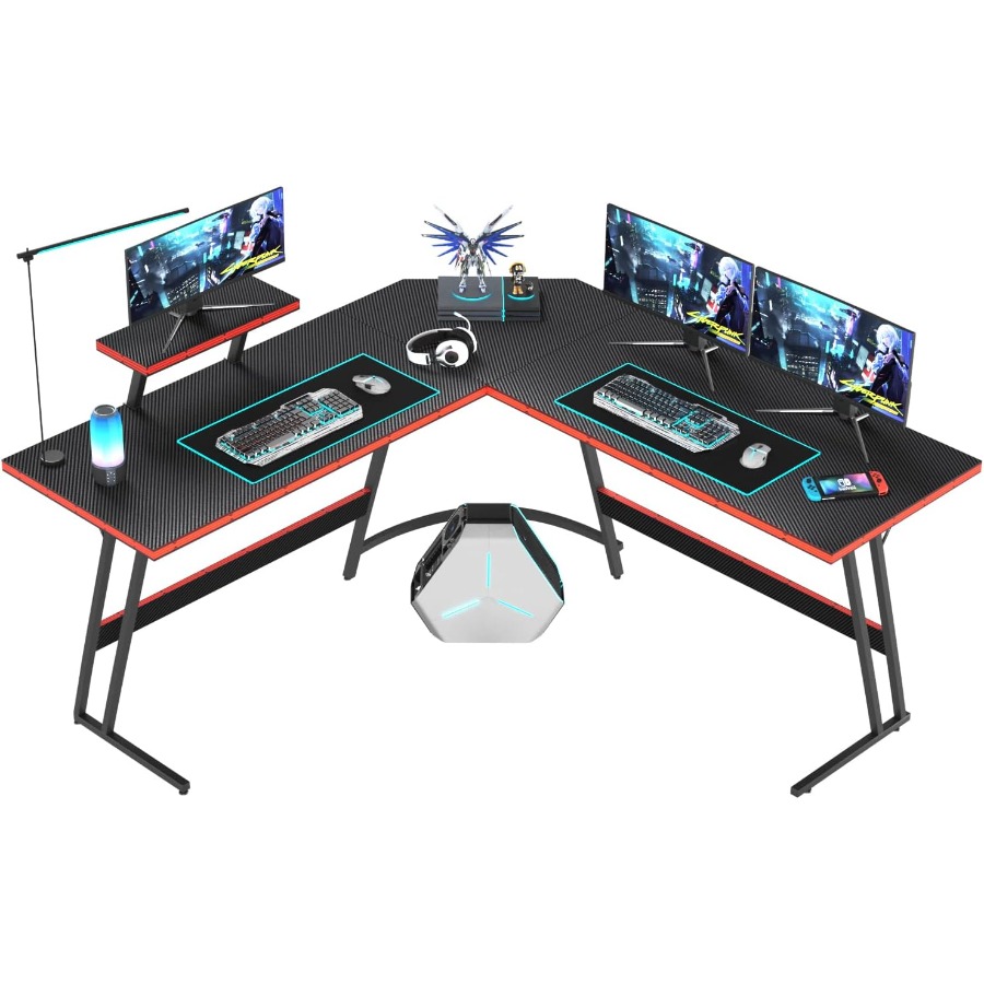 L Shaped Gaming Desk with Larg - L Shaped Desk Setup recensie en prijs
