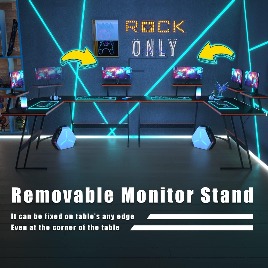 L Shaped Gaming Desk with Larg - L Shaped Desk Setup recensie en prijs