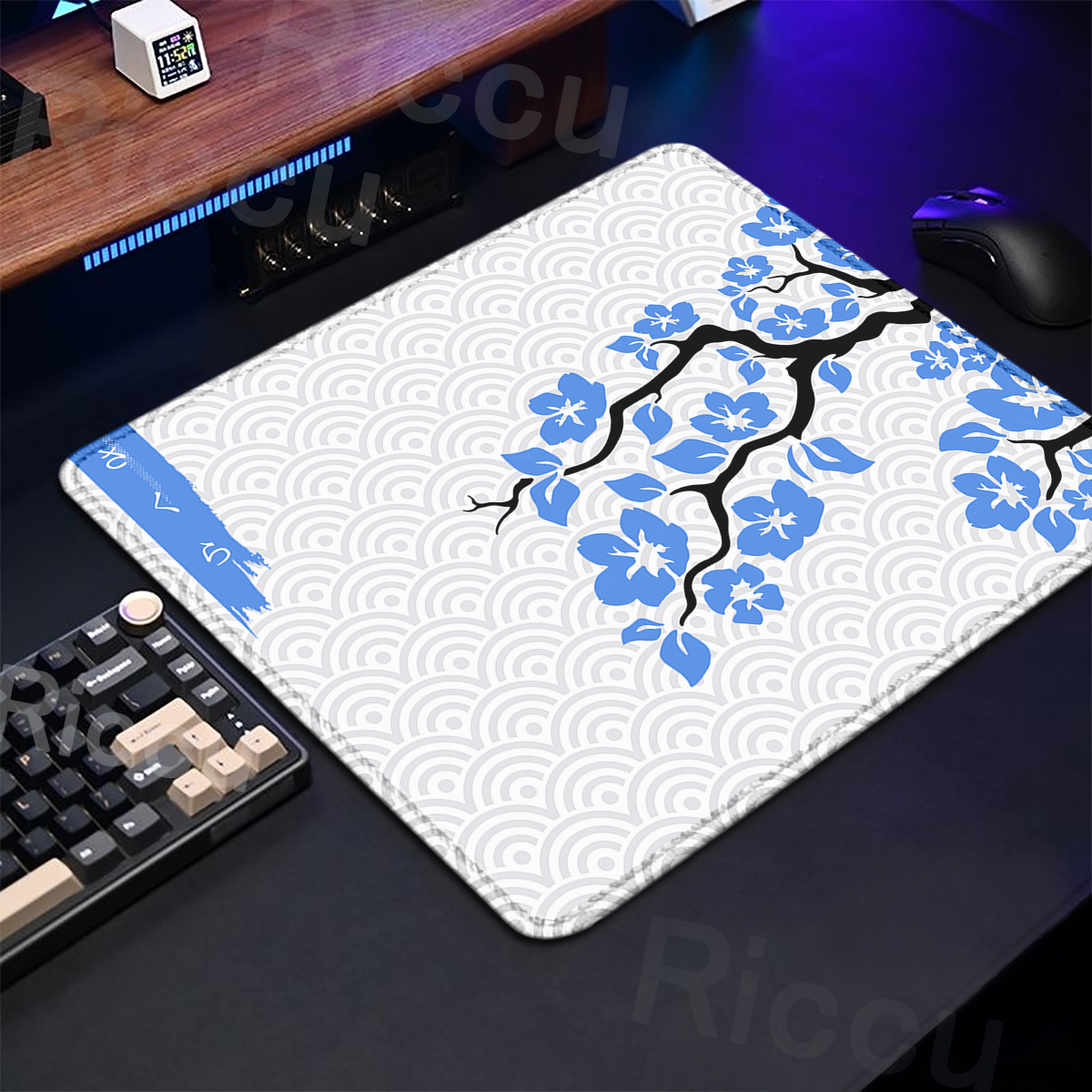 Purple Sakura Table Pad Gaming - Korean Desk Setup recensie en prijs