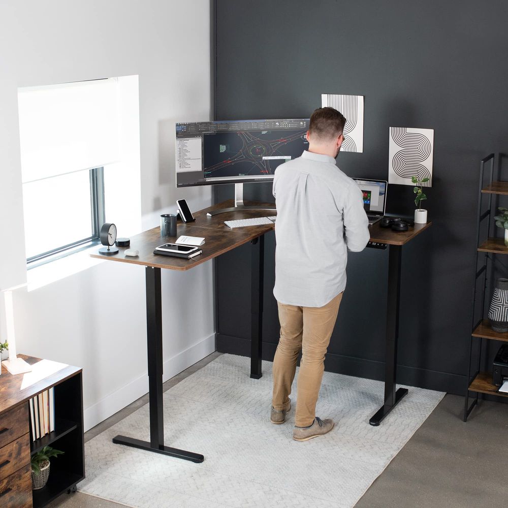 Electric Standing Desk, Whole  - L Shaped Desk Setup recensie en prijs