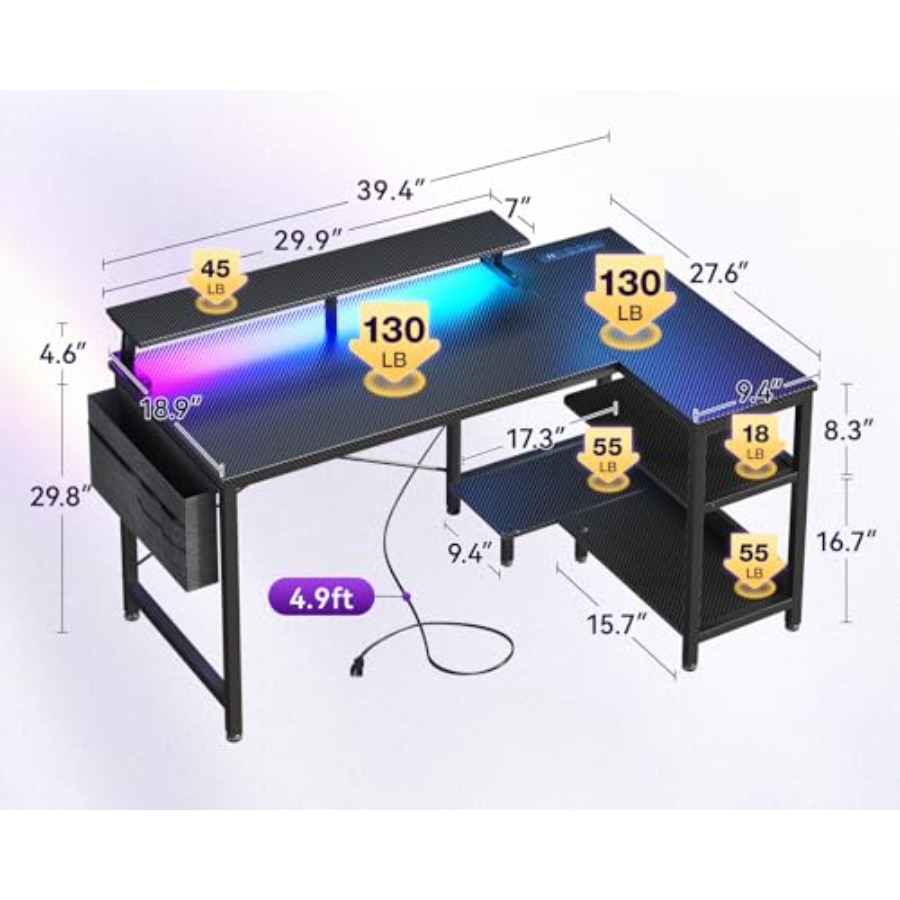 40 Inch Reversible L Shaped Ga - Desk Setup Corner recensie en prijs