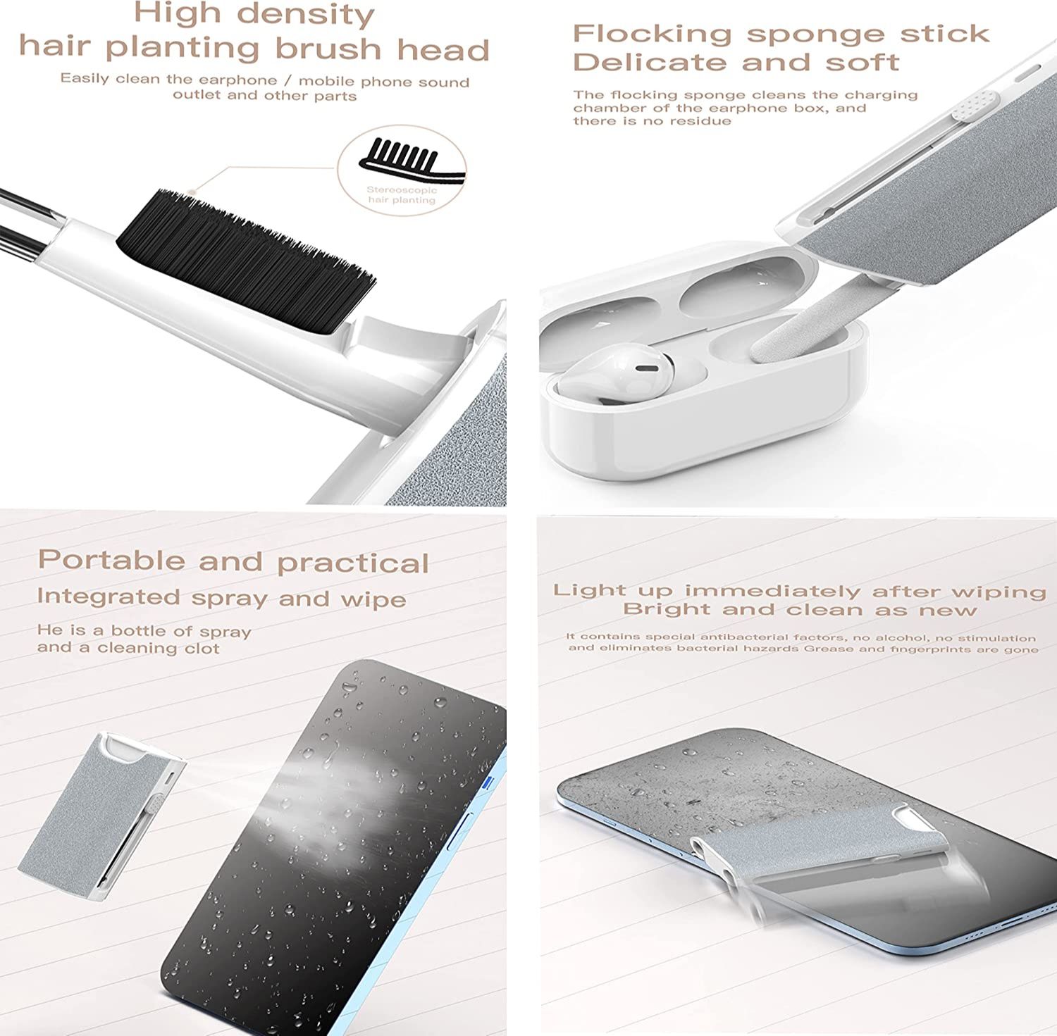 5 in 1 Earphone Cleaner Brush  - Monitor Cleaning Kit recensie en prijs