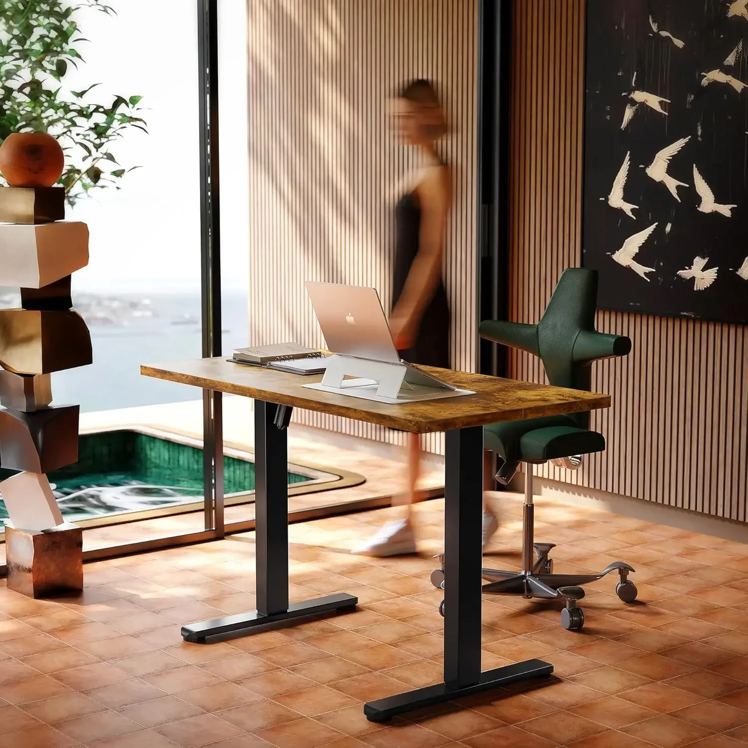 Electric Standing Desk, 55 x 2 - L Shaped Desk Setup recensie en prijs
