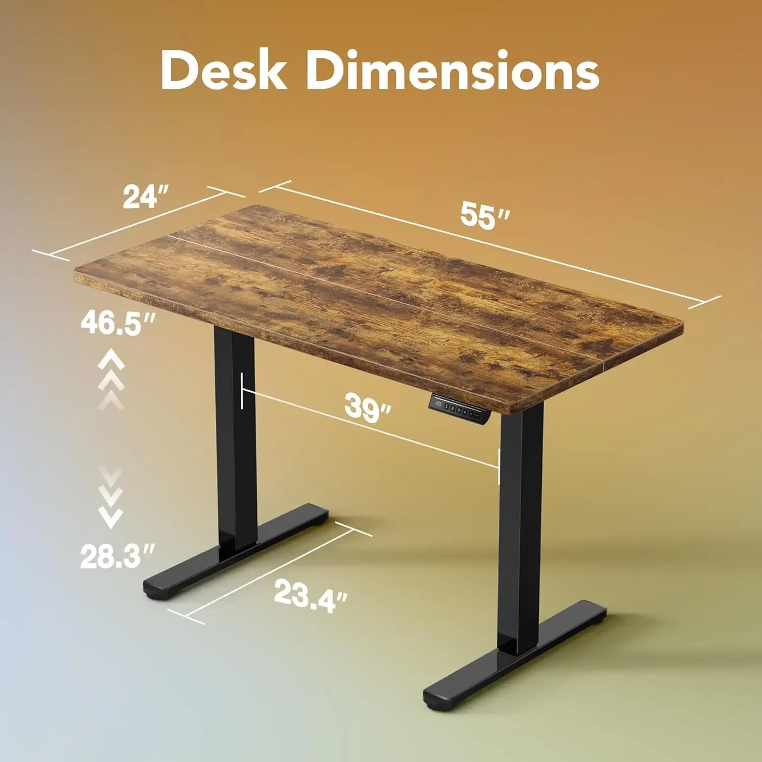 Electric Standing Desk, 55 x 2 - L Shaped Desk Setup recensie en prijs