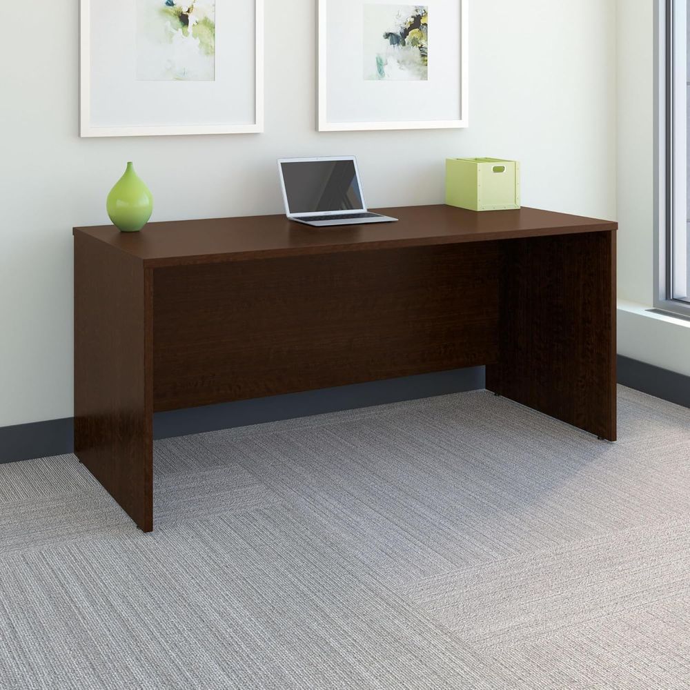 66W Office Desk in Mocha Cherr - L Shaped Desk Setup recensie en prijs