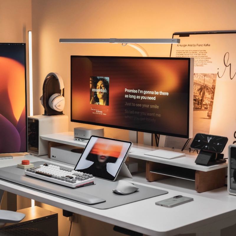 Modern Monitor Riser Stand Erg - Desk Setup With Laptop And Monitor recensie en prijs