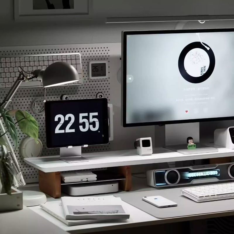 Modern Monitor Riser Stand Erg - Desk Setup With Laptop And Monitor recensie en prijs