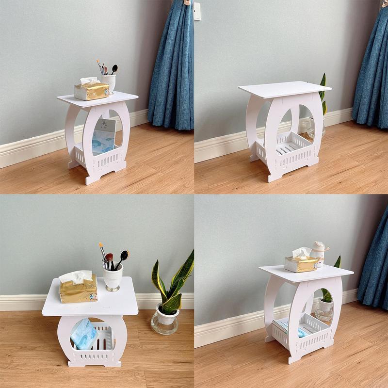 End Table White Nightstand Cof - Desk Setup Wood recensie en prijs