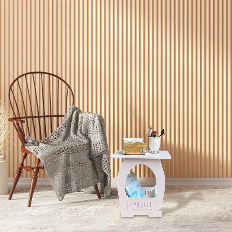 End Table White Nightstand Cof - Desk Setup Wood recensie en prijs