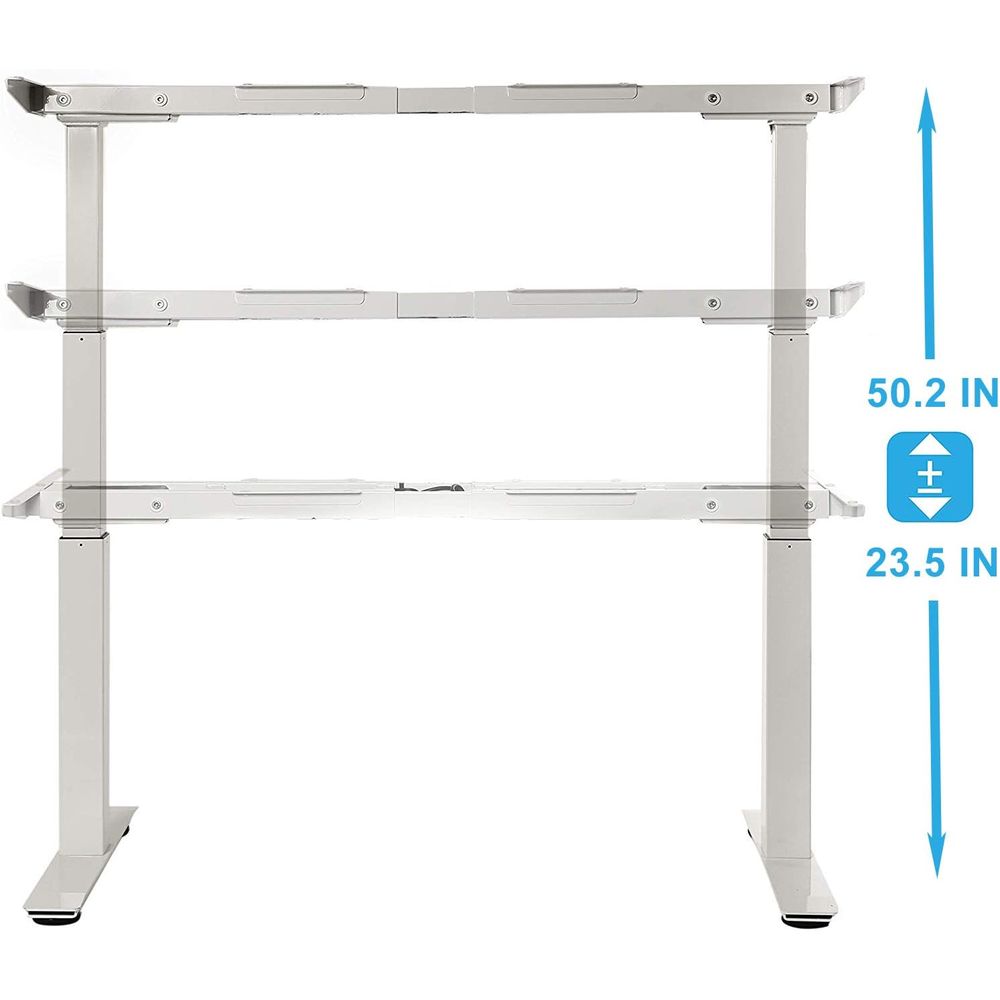 Electric Dual Motor Stand Up D - L Shaped Desk Setup recensie en prijs
