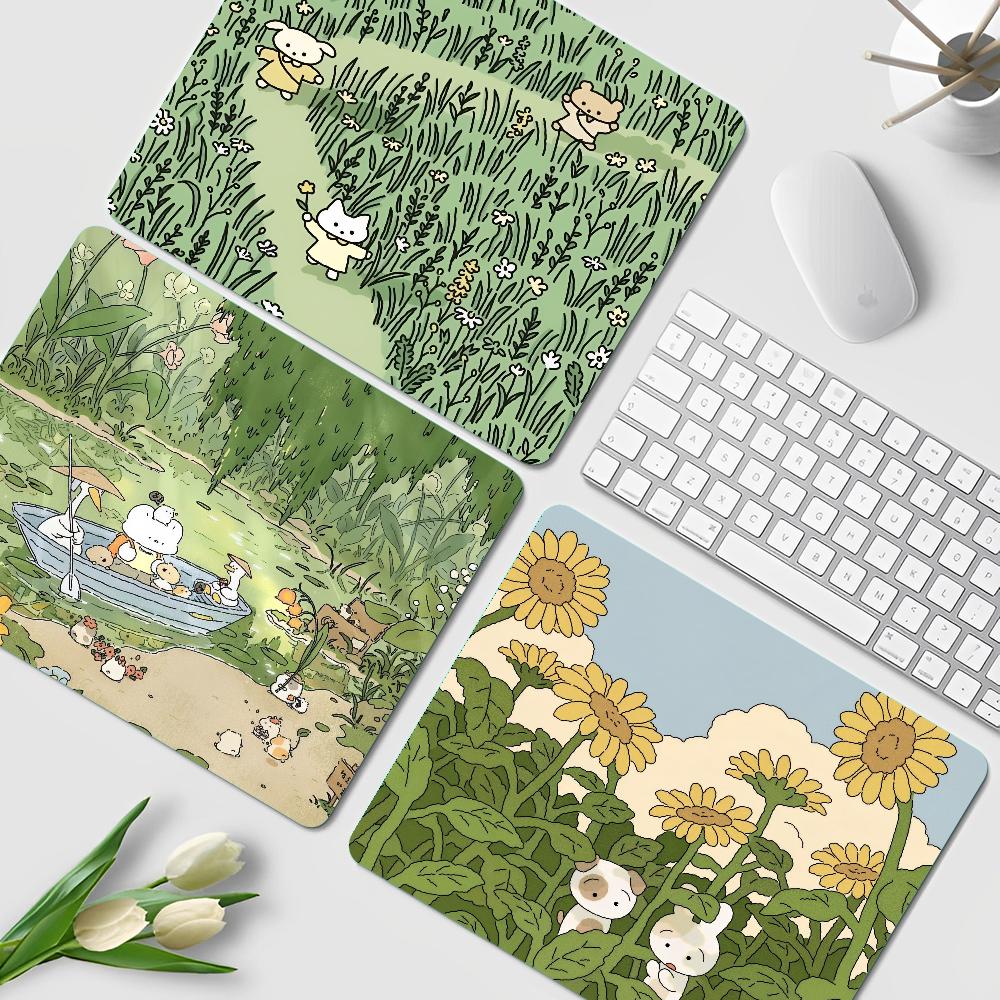 Green Plant Desk Mat Cute Kawa - Korean Desk Setup recensie en prijs