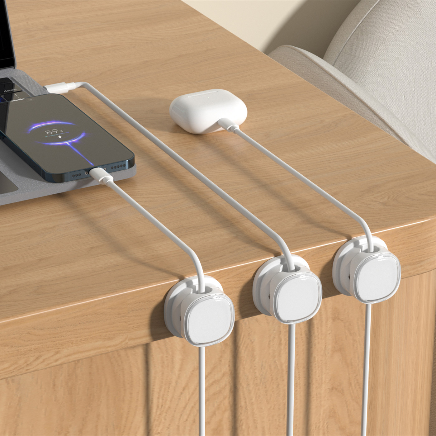 3/6/8/12PCS Magnetic Cable Cli - Desk Setup Cable Management recensie en prijs