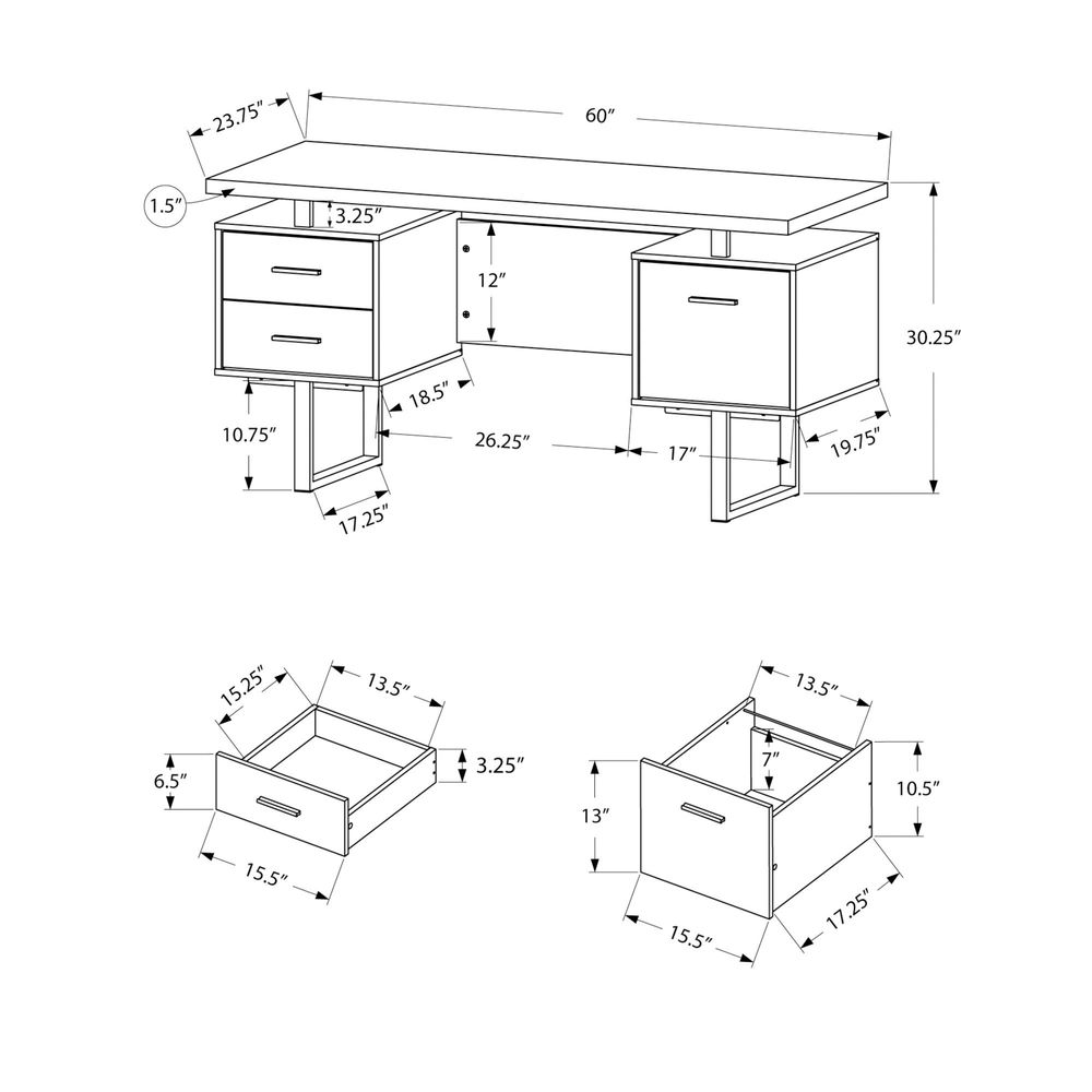 I 7626 Computer Desk, Home Off - Work Desk Home Setup recensie en prijs