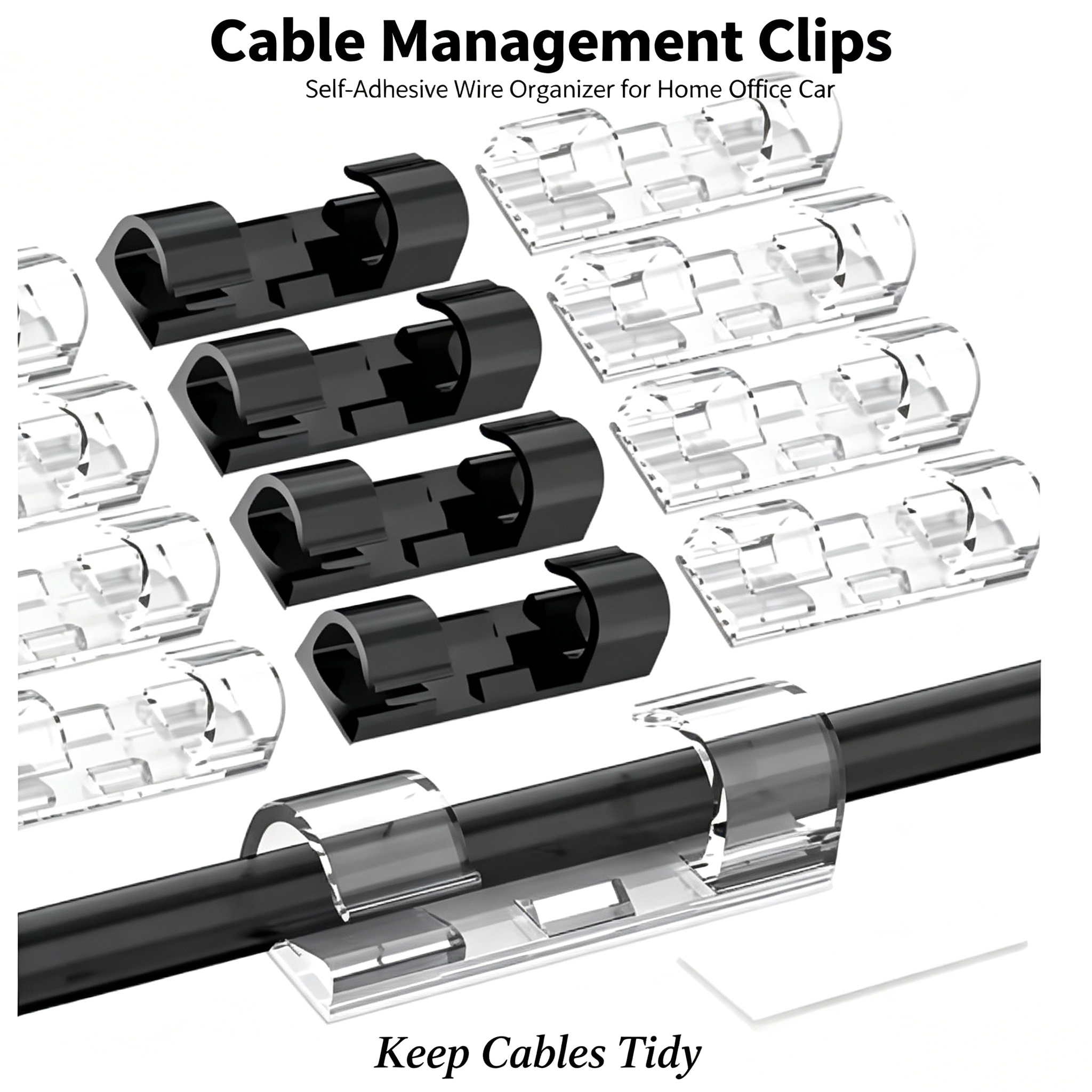 Cable Organizer Clips Cable Ma - Desk Setup Cable Management recensie en prijs