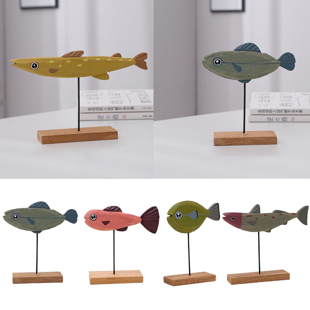 Exquisite Wooden Fish Statue C - Desk Setup Wood recensie en prijs