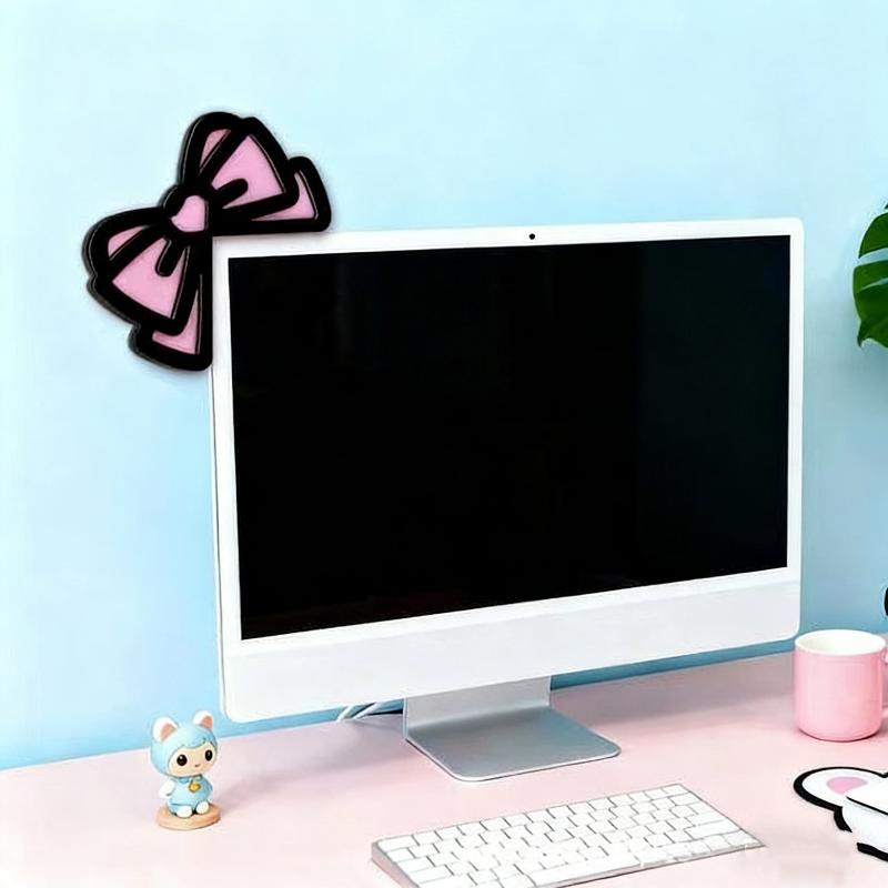 New 1/2Pcs Wooden Bowknot PC A - Desk Setup Wood recensie en prijs
