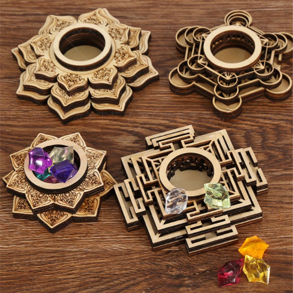Lotus Pattern Wooden Crafts Ho - Desk Setup Wood recensie en prijs