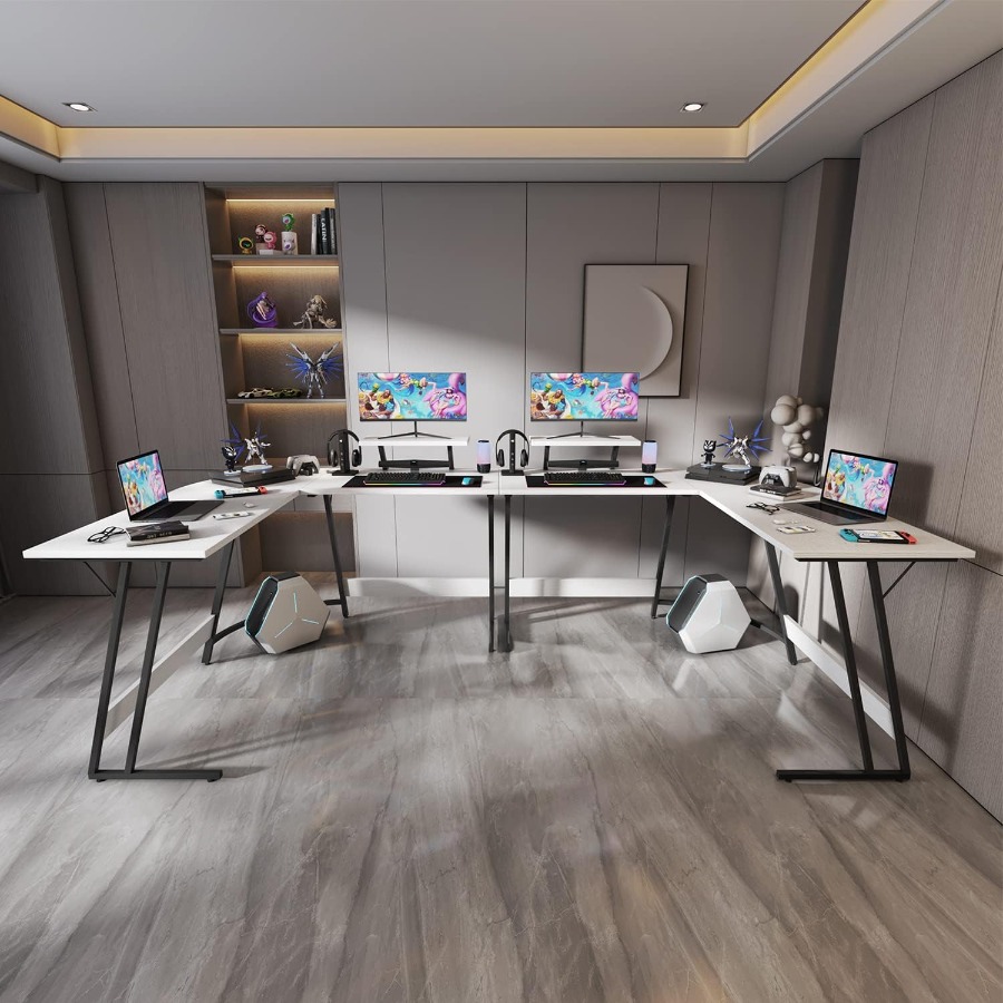 L Shaped Gaming Desk with Larg - Desk Setup Corner recensie en prijs