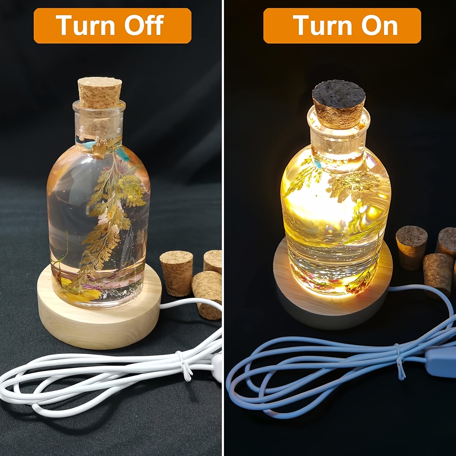 Drift Bottle Light Resin Mold  - Desk Setup Wood recensie en prijs