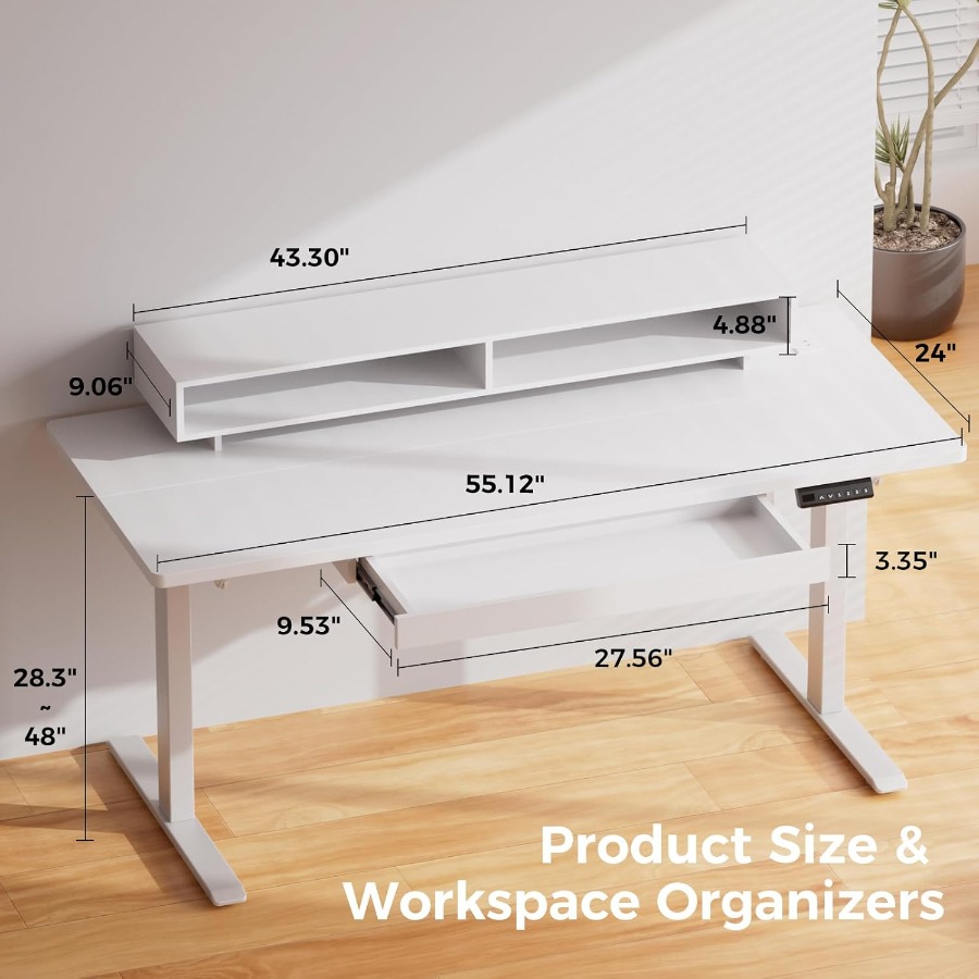 Height Adjustable Electric Sta - Desk Setup Workspace recensie en prijs