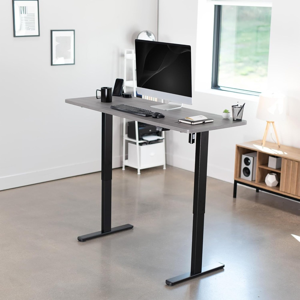 VIVO Electric 60 x 24 inch Sta - L Shaped Desk Setup recensie en prijs