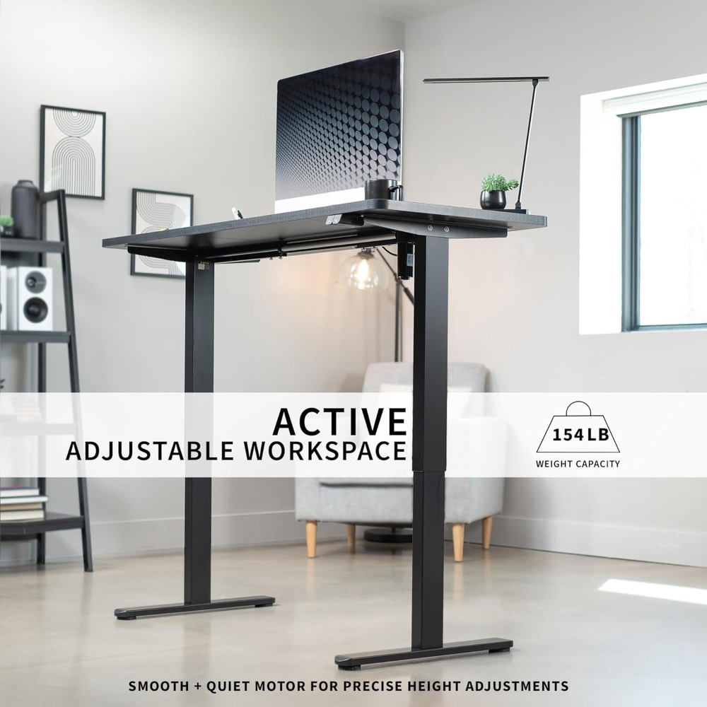 VIVO Electric 60 x 24 inch Sta - L Shaped Desk Setup recensie en prijs