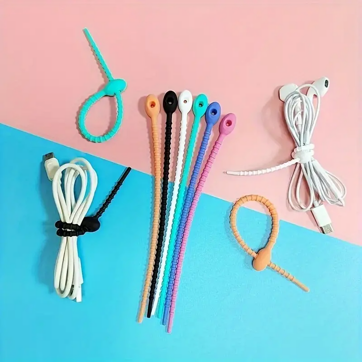 Silicone Reusable Cable Wire O - Desk Setup Cable Management recensie en prijs