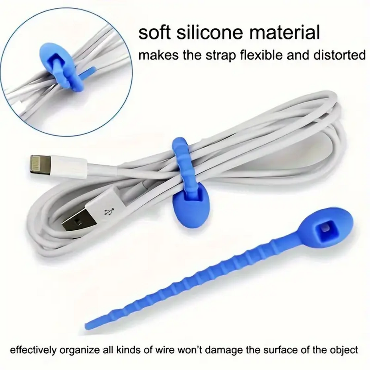Silicone Reusable Cable Wire O - Desk Setup Cable Management recensie en prijs