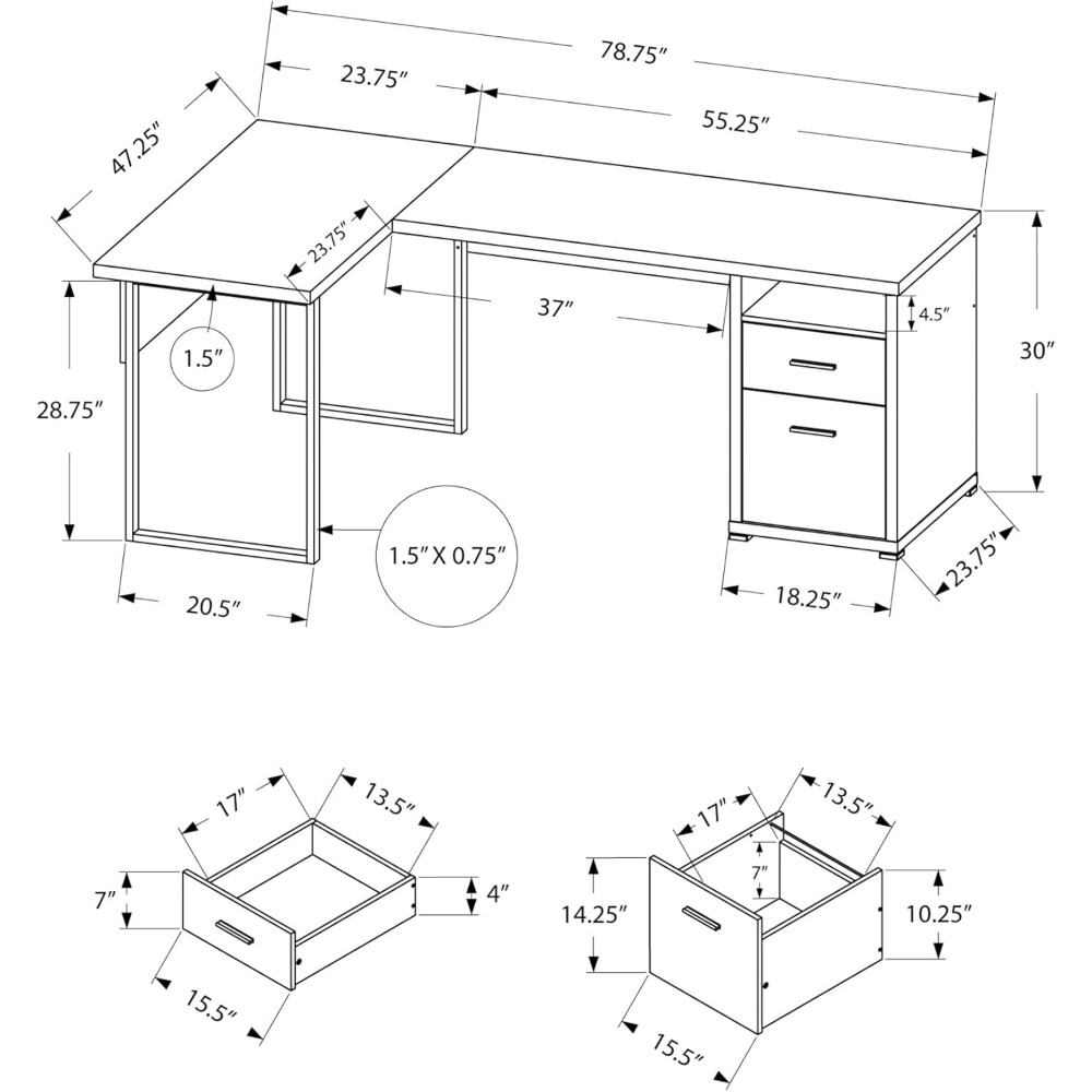 I 7255 Computer Desk, Home Off - Desk Setup Corner recensie en prijs