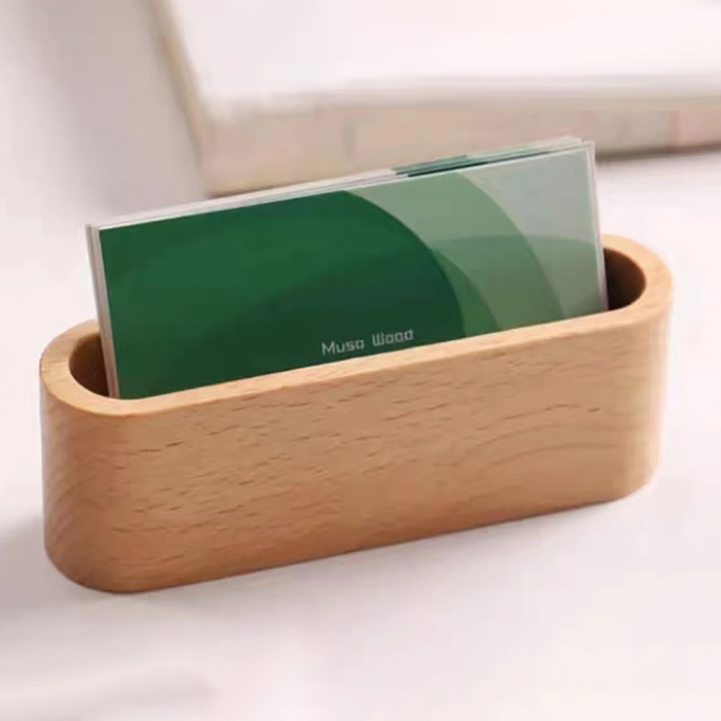 Business Card Holder Wooden Or - Korean Desk Setup recensie en prijs
