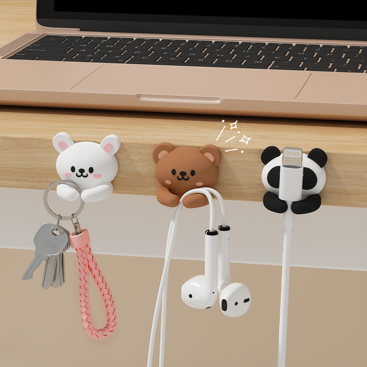 2/3pcs Cute Cartoon Desktop Ca - Desk Setup Cable Management recensie en prijs