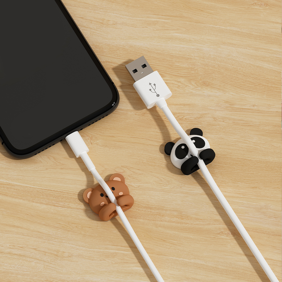 2/3pcs Cute Cartoon Desktop Ca - Desk Setup Cable Management recensie en prijs