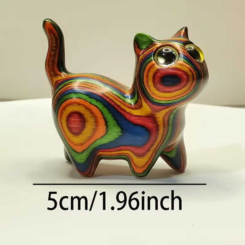 Hand-Painted or Carved Wood Ca - Desk Setup Wood recensie en prijs