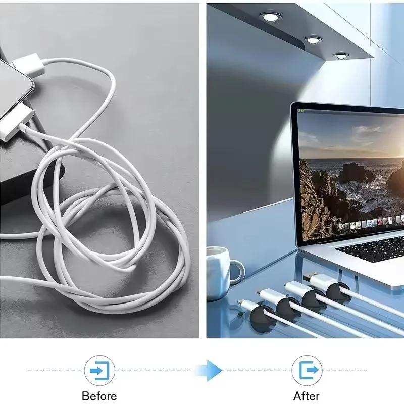 Cable Clips Phone Cord Holder  - Desk Setup Cable Management recensie en prijs