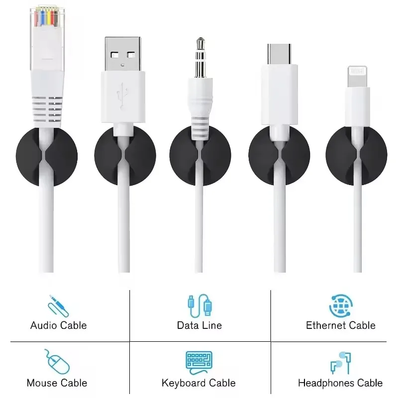 Cable Clips Phone Cord Holder  - Desk Setup Cable Management recensie en prijs