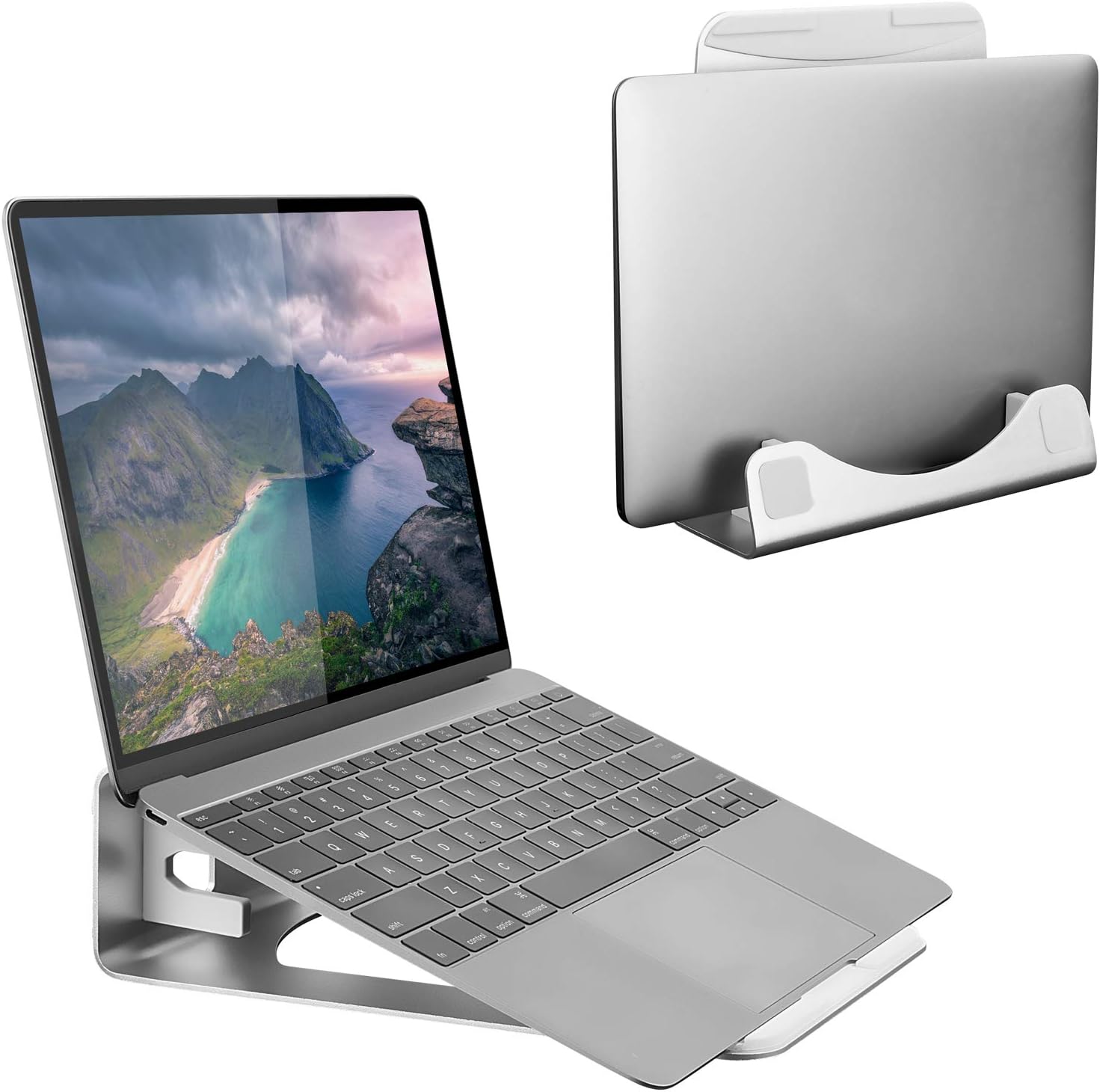 Vertical Laptop Stand for Desk - Desk Setup With Laptop And Monitor recensie en prijs