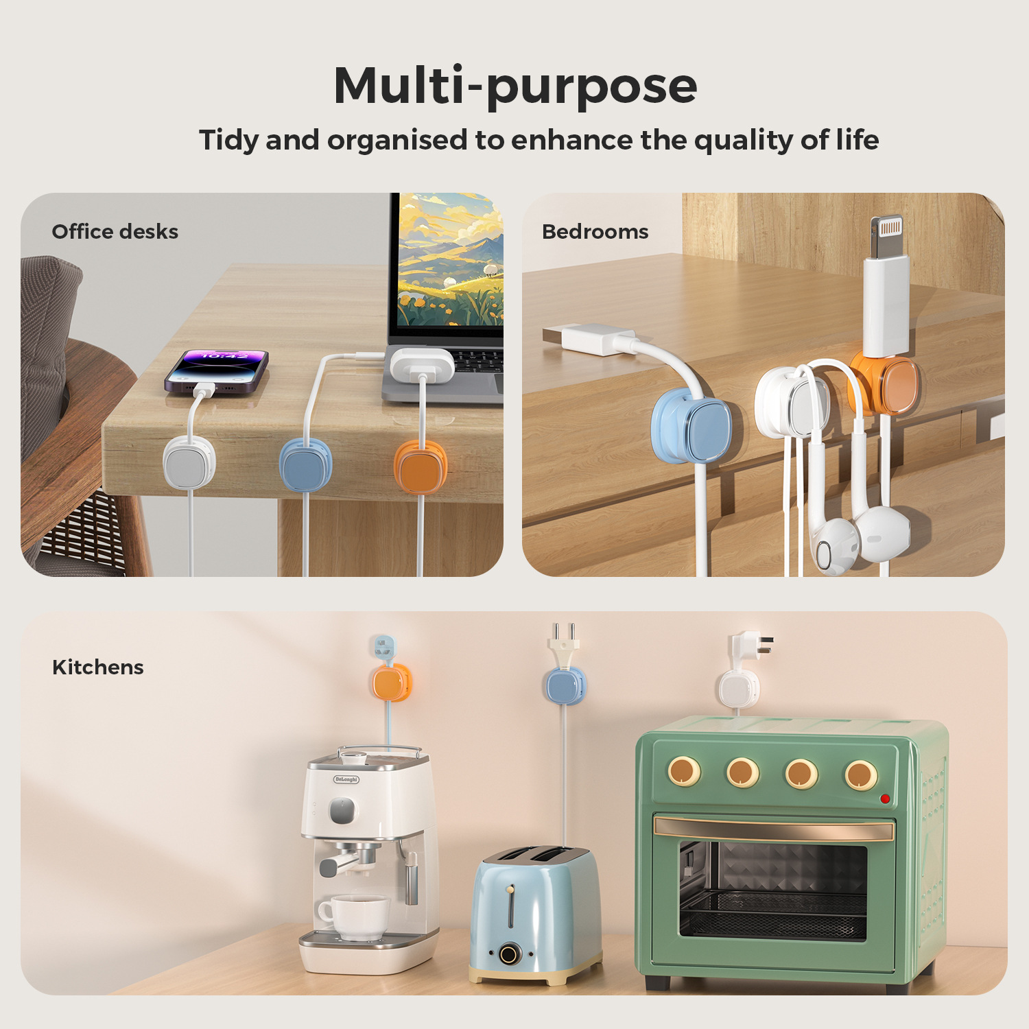 adhesive cable organizer Cable - Desk Setup Cable Management recensie en prijs