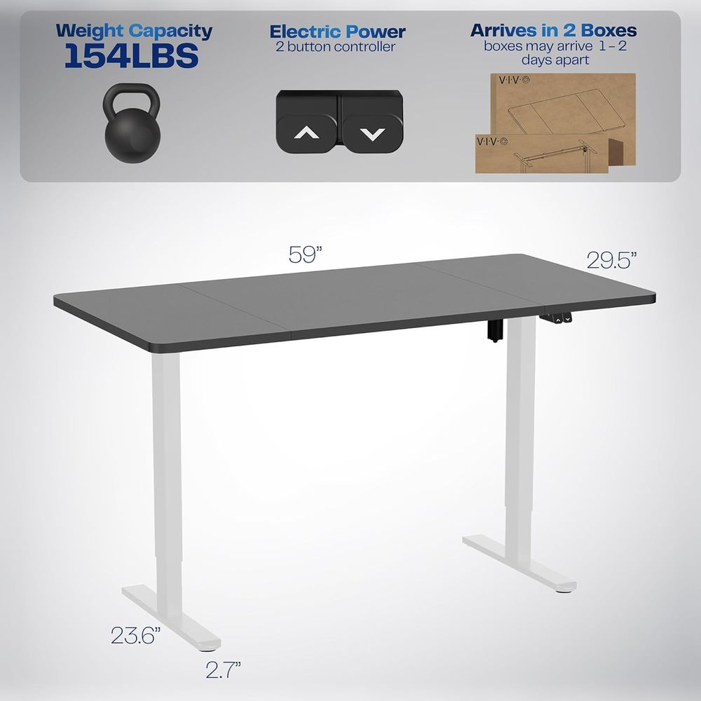 60 x 30 Adjustable Height Stan - L Shaped Desk Setup recensie en prijs