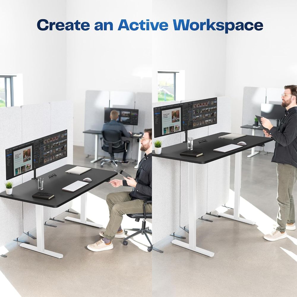 60 x 30 Adjustable Height Stan - L Shaped Desk Setup recensie en prijs