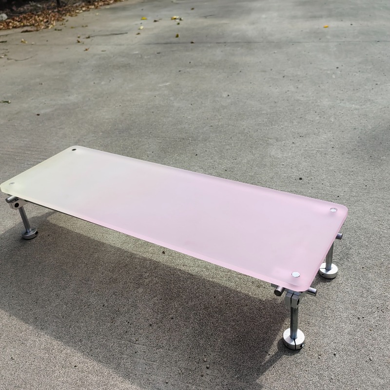 ‌Aesthetic Pink Gradient Acryl - Desk Setup With Laptop And Monitor recensie en prijs