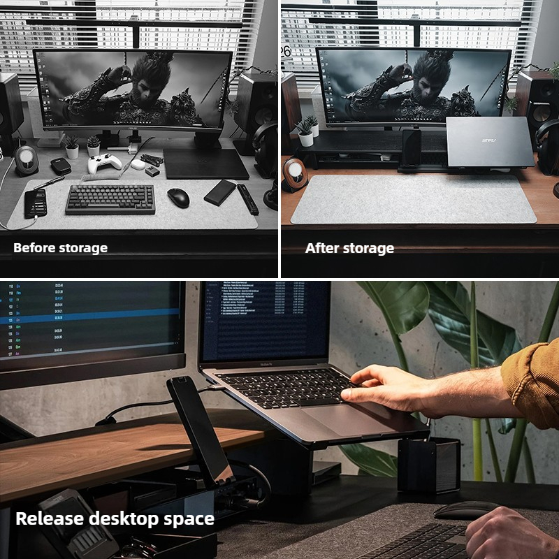 Modular Monitor Riser Stand Er - Desk Setup With Laptop And Monitor recensie en prijs