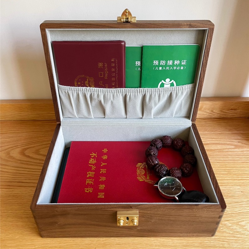 Walnut Wood Jewelry Box with L - Korean Desk Setup recensie en prijs