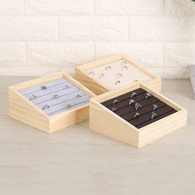 1pc Wood Jewelry Display Tray  - Desk Setup Wood recensie en prijs