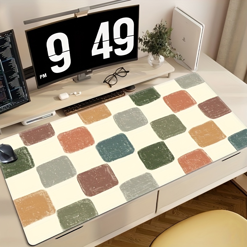 Vibrant Checkered Pattern Desk - Desk Setup Workspace recensie en prijs