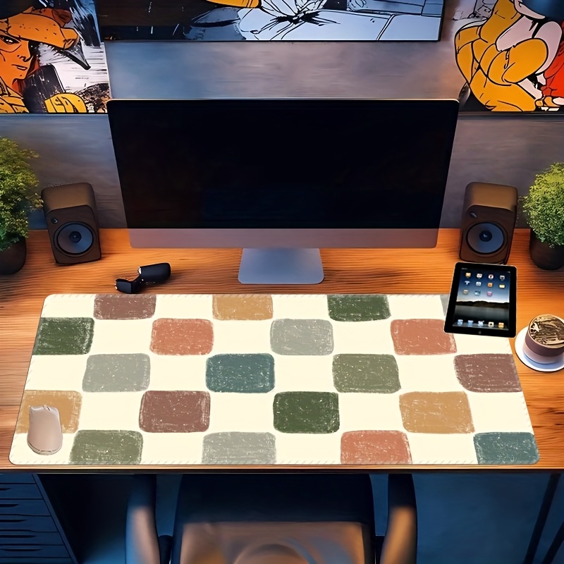 Vibrant Checkered Pattern Desk - Desk Setup Workspace recensie en prijs