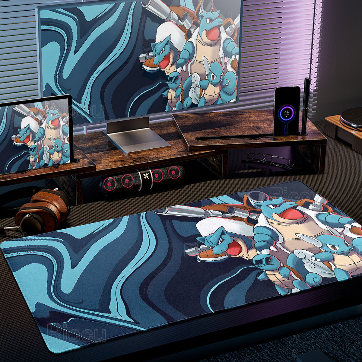 Anime Cartoon P-Pokémon Fluid  - Desk Setup Background recensie en prijs