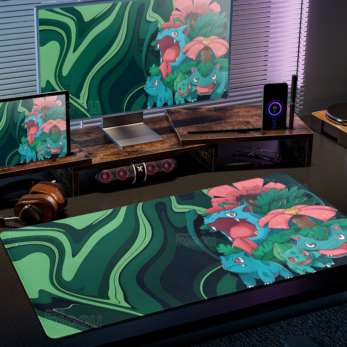 Anime Cartoon P-Pokémon Fluid  - Desk Setup Background recensie en prijs