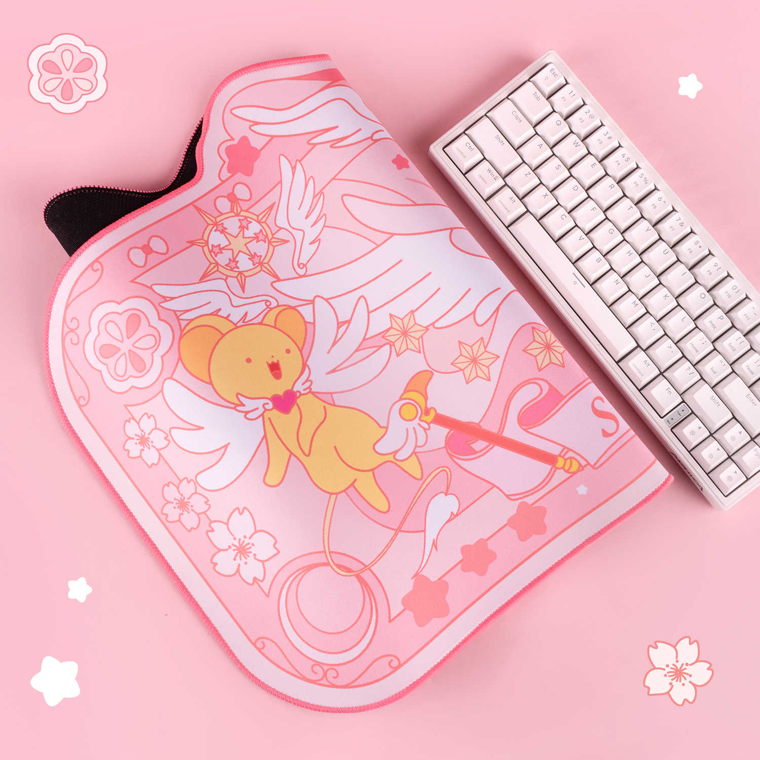 Cartoon Pink Rubber Mouse Pad  - Desk Setup Pink recensie en prijs